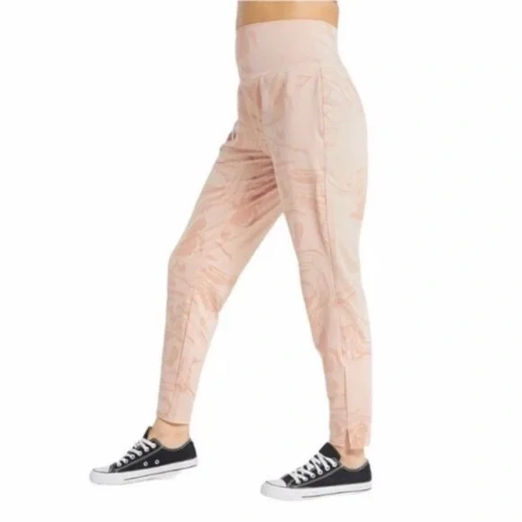 Gymshark Power Support Leggings Pink Marble Pockets High Rise Pull On Small - Picture 2 of 13